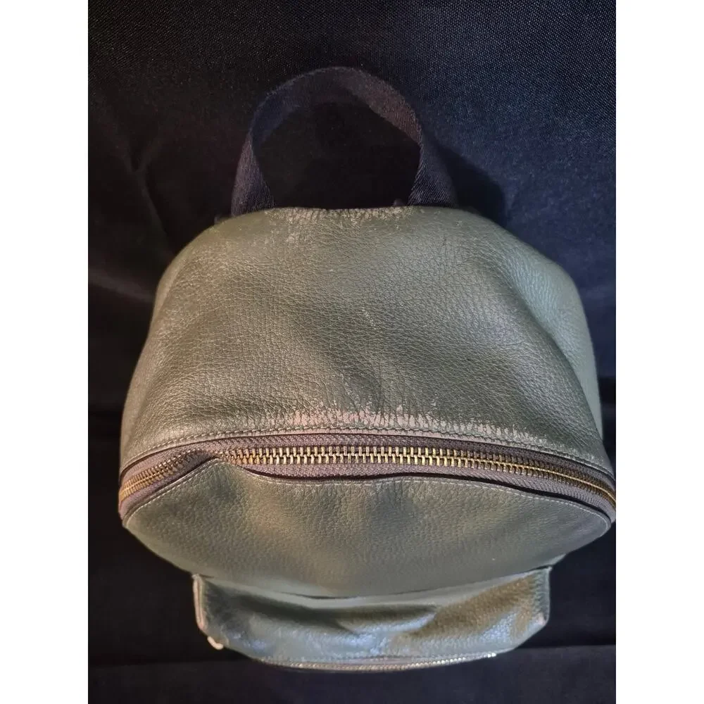 COACH Bag 30550 Backpack Pebbled Leather Medium Women's - Rare Green Authentic